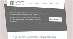 Desktop Screenshot of hotboxstudios.co.uk